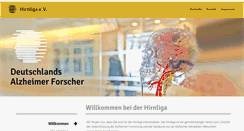 Desktop Screenshot of hirnliga.de