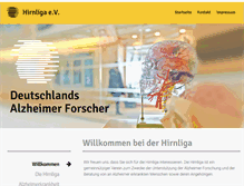 Tablet Screenshot of hirnliga.de